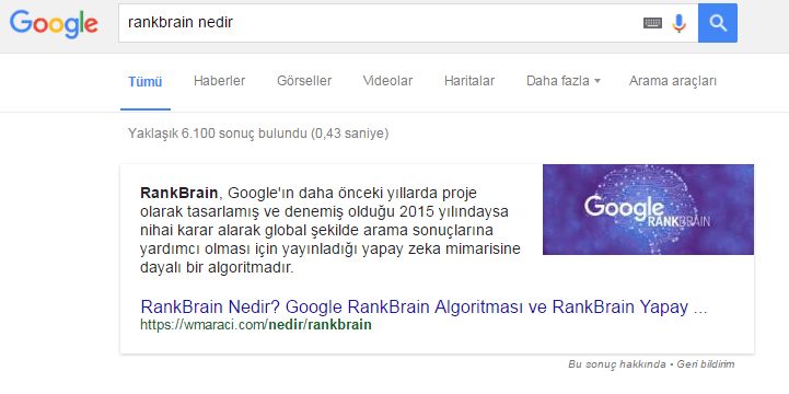 rankbrain nedir