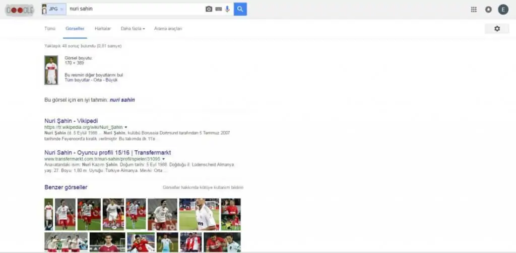 Google Tersinden Görsel Arama Örnek