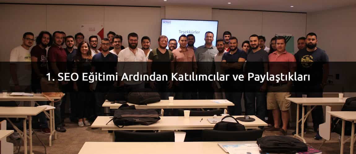 SEO Eğitimi Ardından