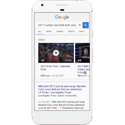 Google Arama Sonuçlarına Otomatik İzleme Video Önizleme Özelliği Geldi