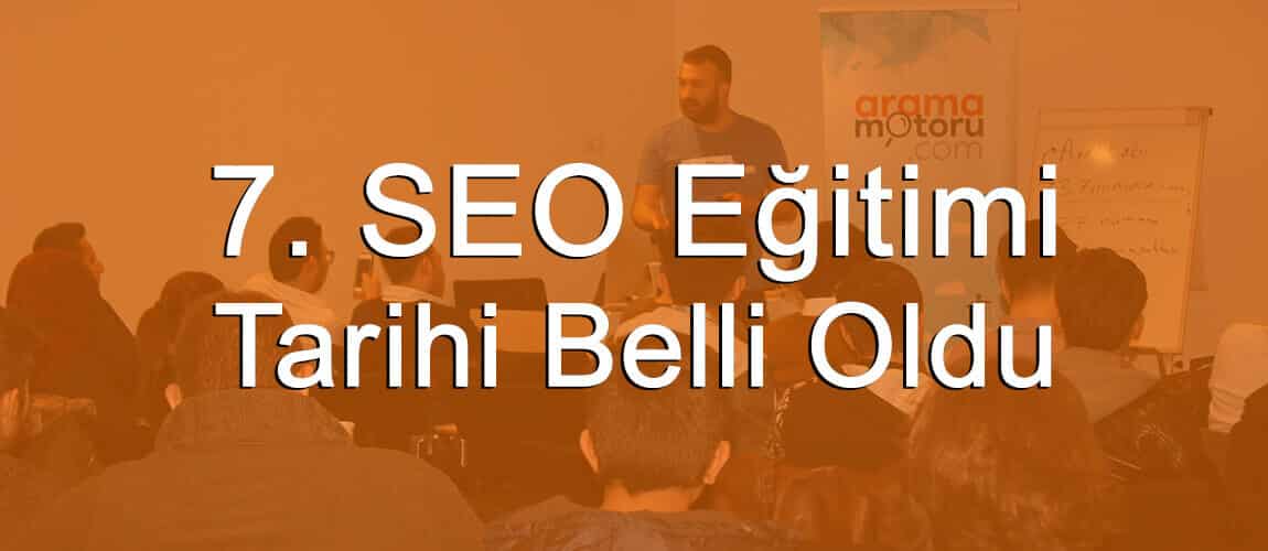 7. SEO Eğitimi