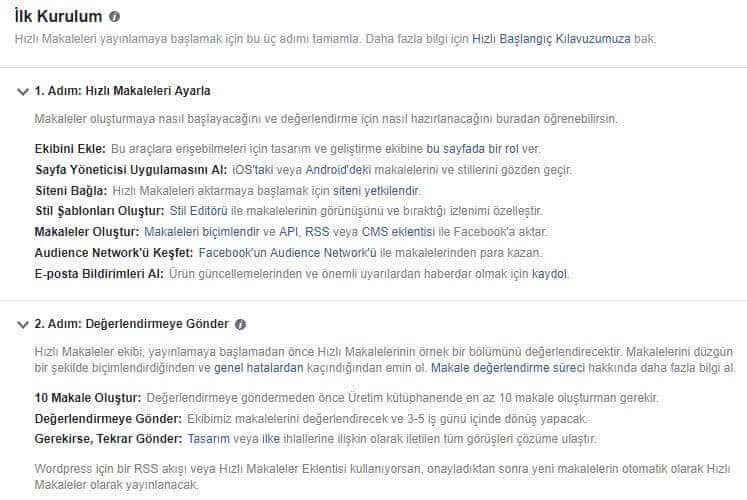 Facebook Anlık Makaleler (Instant Articles) Kurulumu Resimli Anlatım 4