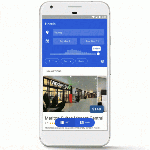 Google, Arama Sonuçlarına Otel Rezervasyonlarını Ekledi