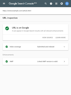 Search Console yeni URL İnceleme aracı