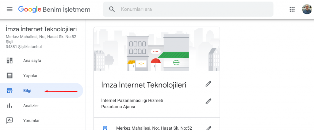 Google My Business Bilgi