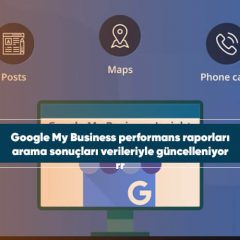 Google My Business performans raporları arama sonuçları verileriyle güncelleniyor