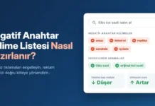 Negatif Anahtar Kelime Listesi Nasıl Hazırlanır?