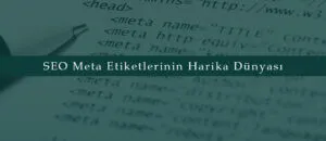 SEO Meta Etiketlerinin Harika Dünyası