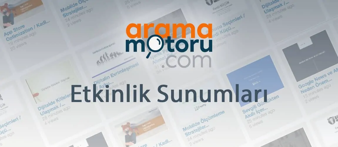 Aramamotoru.com Etkinliği 2017 Sunumları