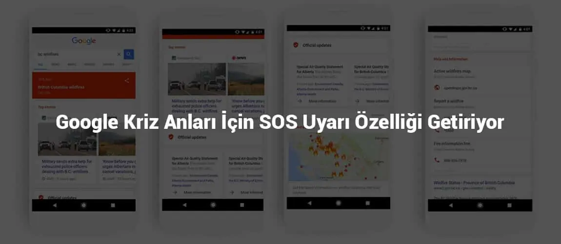 Google SOS Uyarı Özelliği