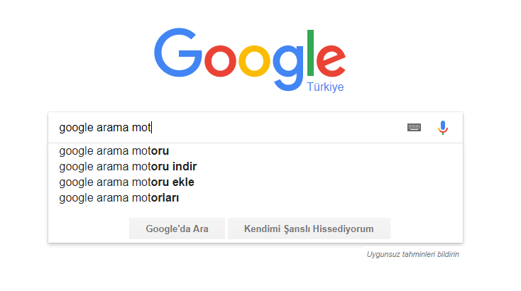 Google Anında Arama Özelliği