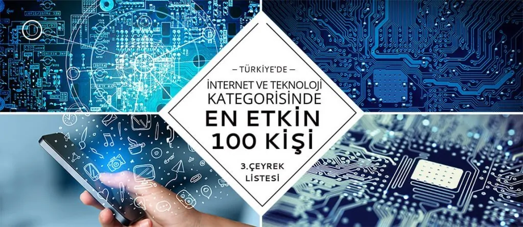 Türkiye’de İnternet ve Teknoloji Kategorisinde En Etkin 100 Kişi – 2017 Üçüncü Çeyrek