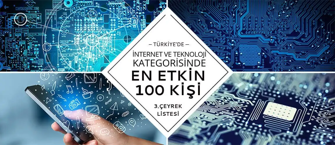 Türkiye’de İnternet ve Teknoloji Kategorisinde En Etkin 100 Kişi – 2017 Üçüncü Çeyrek