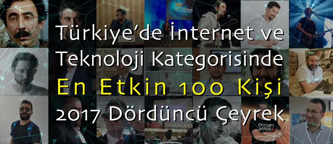 Türkiye’de İnternet ve Teknoloji Kategorisinde En Etkin 100 Kişi