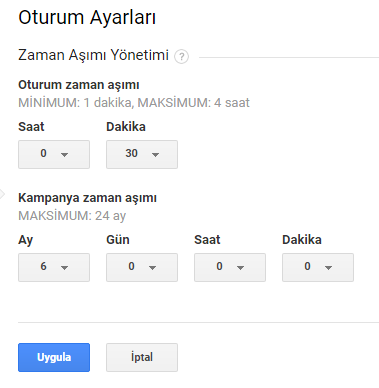 Google Analytics'te Oturum Zaman Aşımını Yönetme