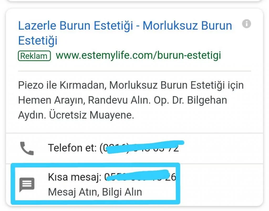 Google AdWords Reklam Uzantıları Yazı Dizisi 3: Mesaj Uzantısı