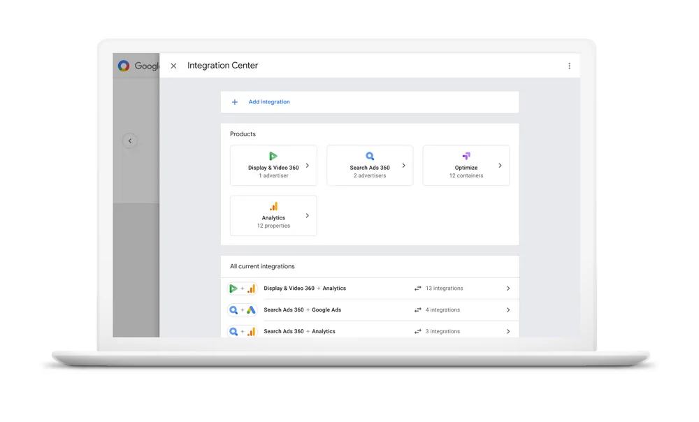 Google Marketing Platform Integration Center