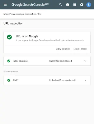 Search Console yeni URL İnceleme aracı