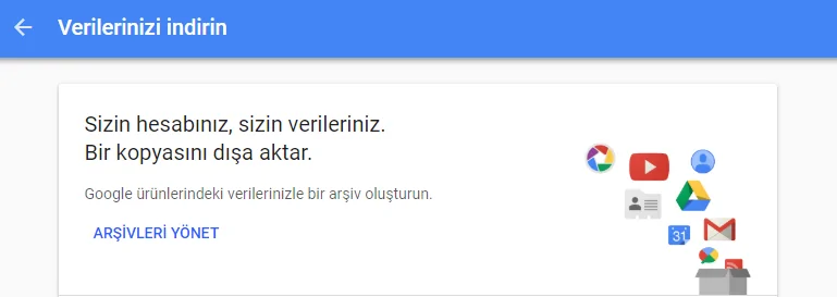 Google Plus Verileri Nasıl İndirilir? - Google Takeout