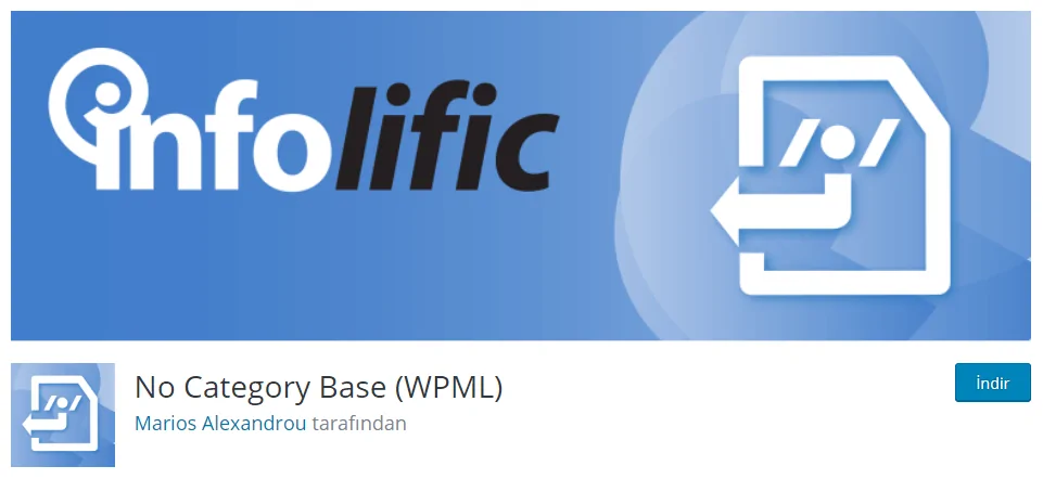 Wordpress No Category Base (WPML) Eklentisi