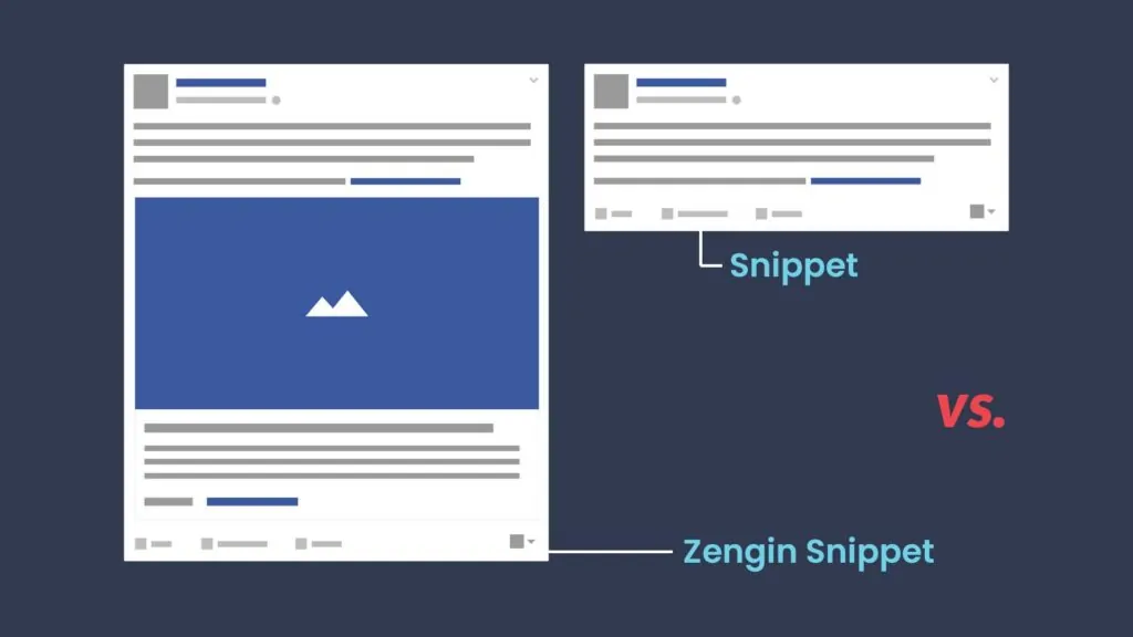 Facebook Açık grafik zengin snippet vs snippet