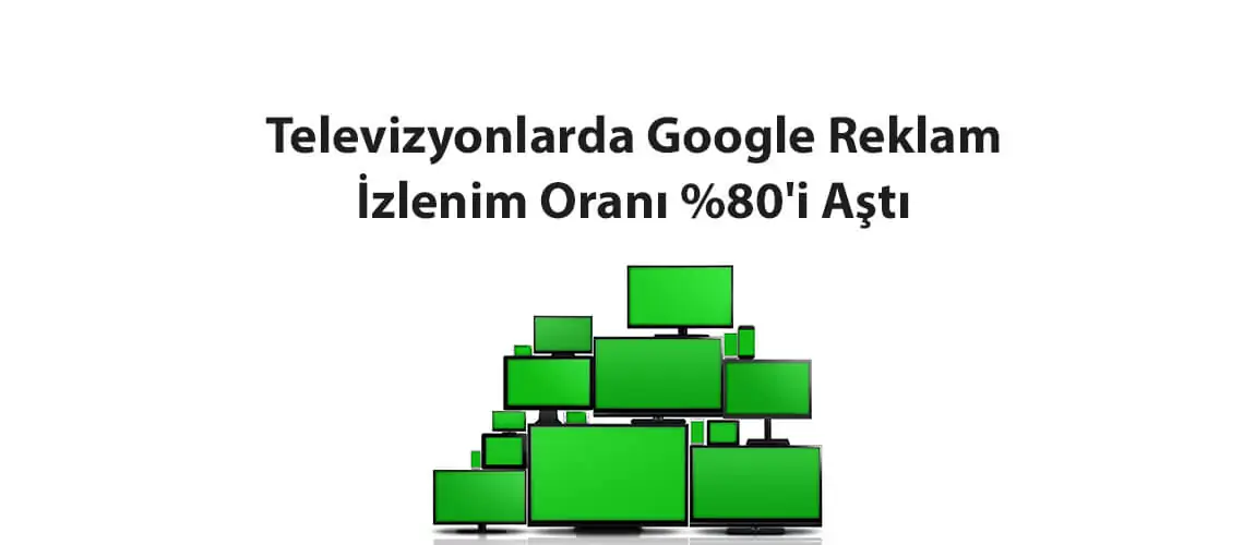 Televizyonlarda Google Reklam İzlenim Oranı %80'i Aştı