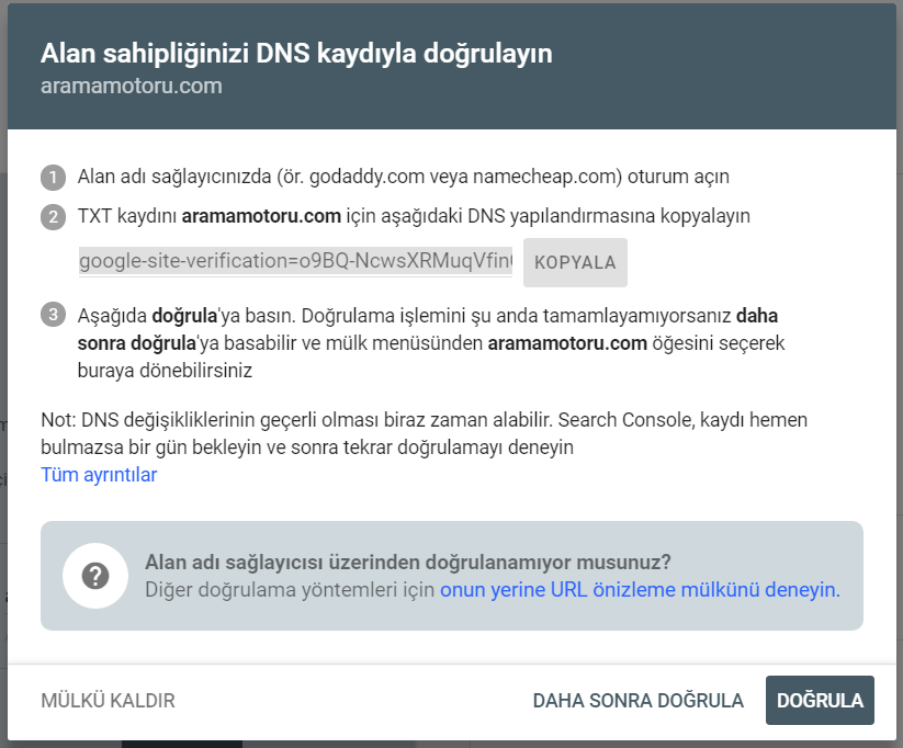 Search Console'da Artık Alan Adının Tüm Etki Alanları Görülebiliyor