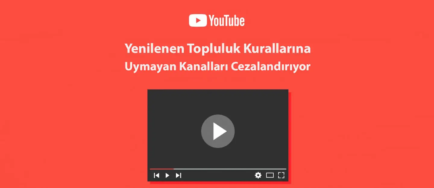 YouTube,Yenilenen Topluluk Kurallarına Uymayan Kanalları Cezalandırıyor