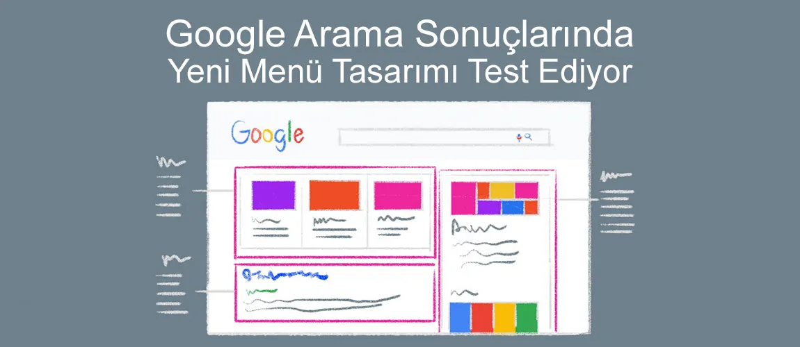 Google Arama sonuçlarında yeni menü tasarımı