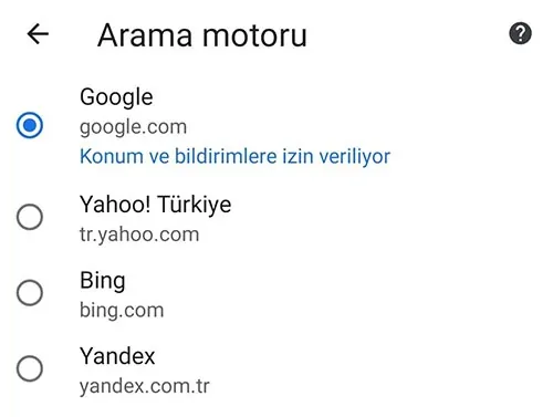 Google Chrome'da Varsayılan Arama Motoru Nasıl Değiştirilir?