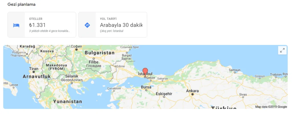 Google'dan Seyahat Sitelerini Bitirecek Hamle : Google Destination