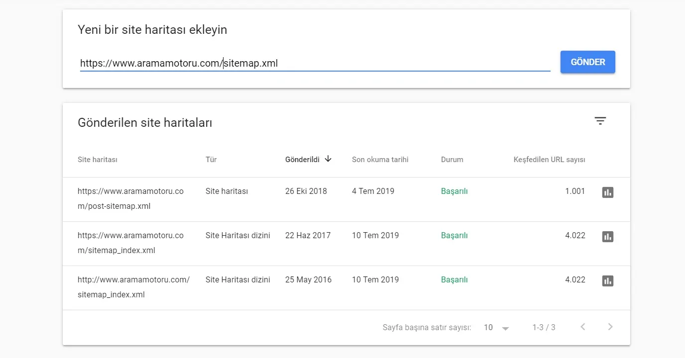 Google Search Console Site Haritası Ekleme