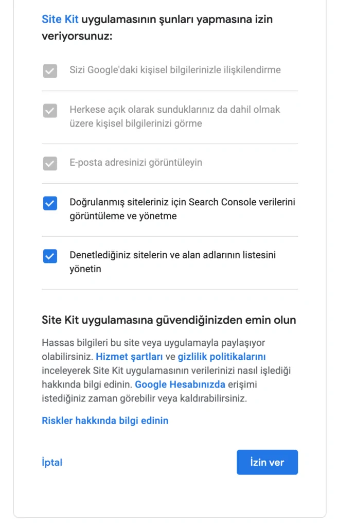 Google Site Kit WordPress kurulum adımları