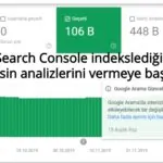 Google Search Console indekslediği sayfaların kesin analizlerini vermeye başladı