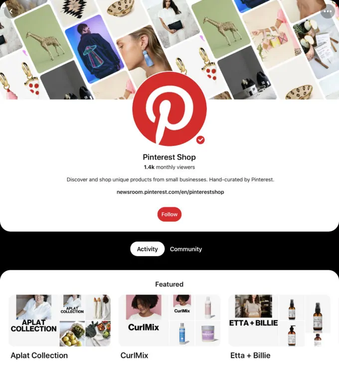 The Pinterest Shop