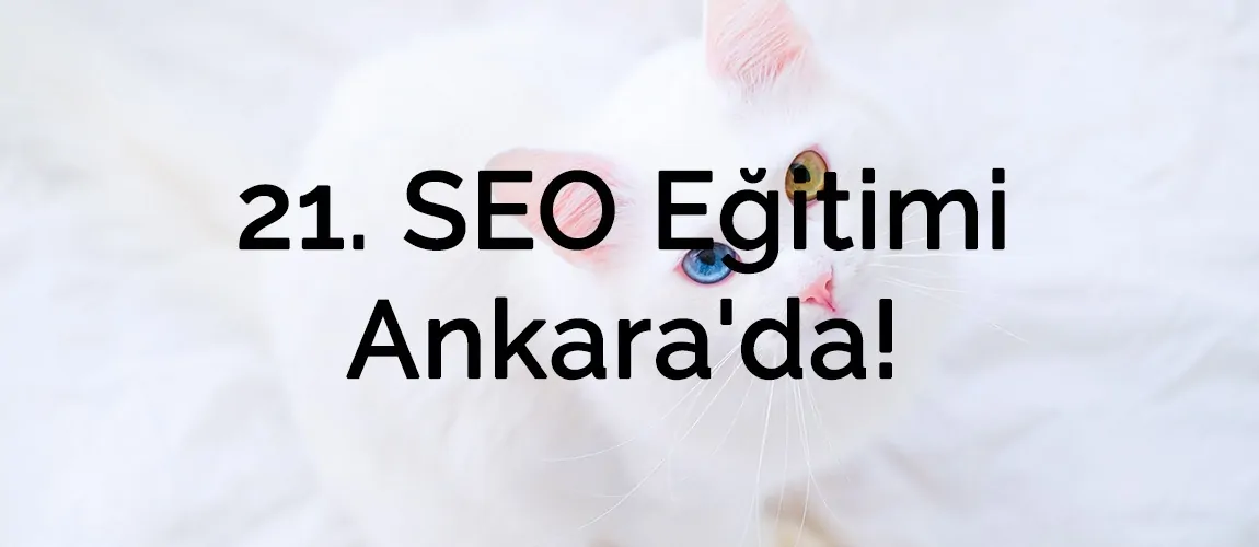 21. SEO Eğitimi Ankara'da!