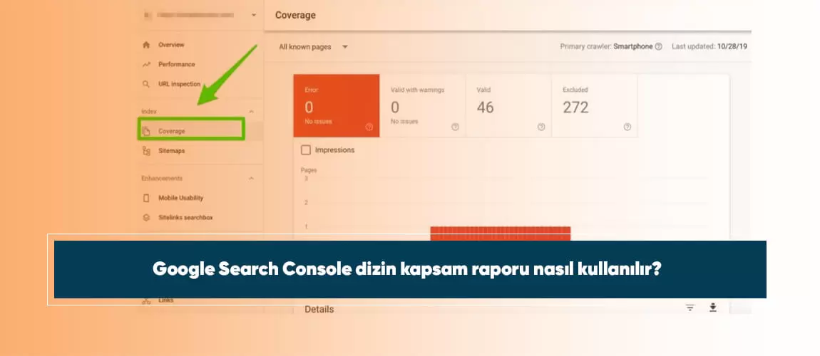 Google Search Console dizin kapsam raporu nasıl kullanılır?