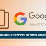 Google Search Console’a URL kopyalama butonu