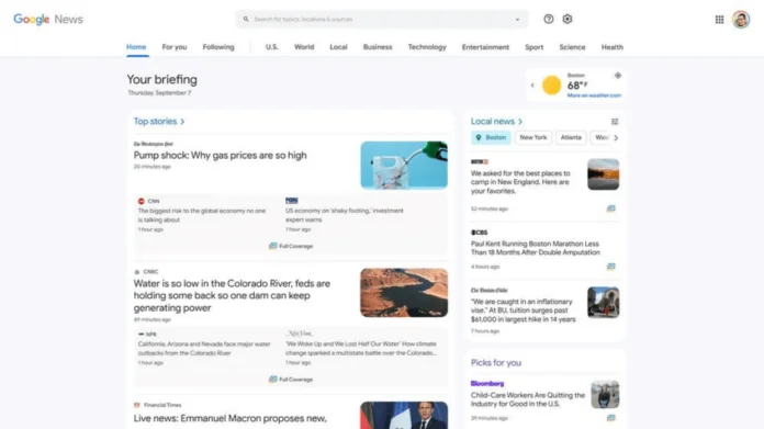 Google Haberler yeni tasarımı masaüstünde kullanılmaya başladı