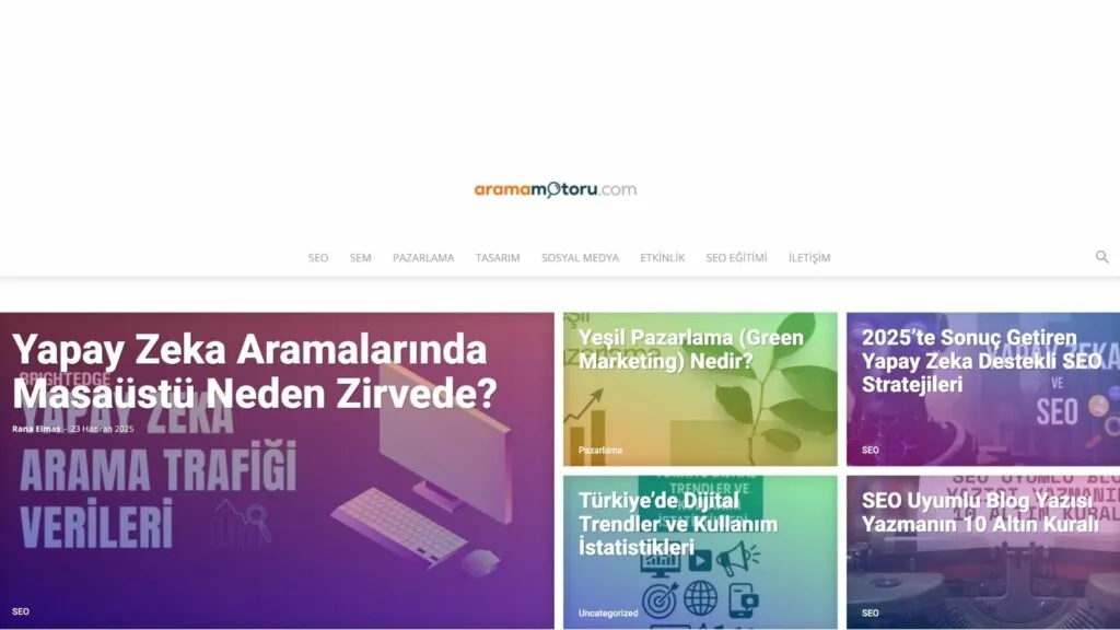 Web Sitesi Üstbilgi (Header): Nedir