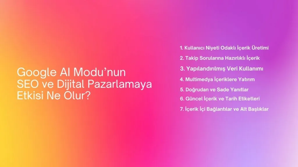 Google AI Modu ile SEO Stratejilerini Yeniden Şekillendirin